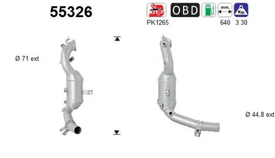 Catalytic Converter Fiat 500 C · Fiat 500 · Lancia YPSILON
