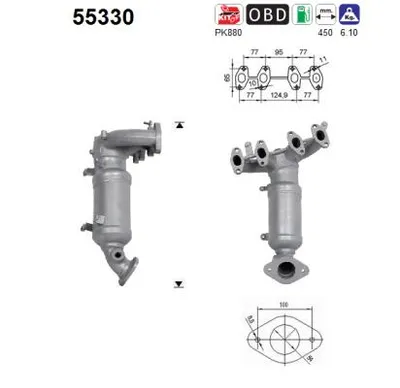 Catalytic Converter Alfa Romeo MITO · Fiat PUNTO Hatchback Van · Fiat PANDA