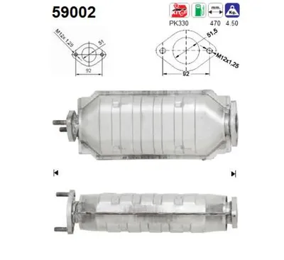 Catalytic Converter Mitsubishi SANTAMO · Hyundai SANTAMO