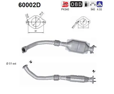 Catalytic Converter Isuzu D-MAX I