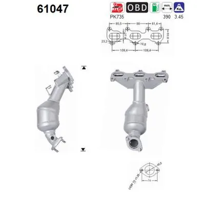 Catalytic Converter Hyundai SANTA FÉ I