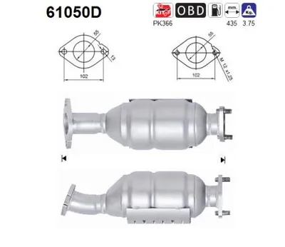 Catalytic Converter Hyundai SANTA FÉ II