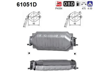 Catalytic Converter Hyundai TUCSON · Kia SPORTAGE II
