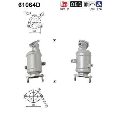 Catalytic Converter Hyundai H-1 Van · Hyundai H-1 / STAREX Bus · Hyundai H-1 Cargo
