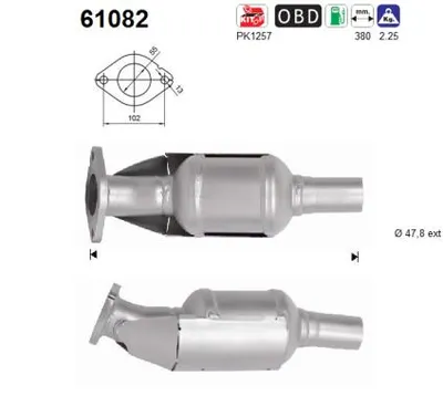 Catalytic Converter Hyundai TUCSON · Kia SPORTAGE IV