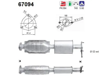Catalytic Converter Lancia LYBRA · Lancia LYBRA SW