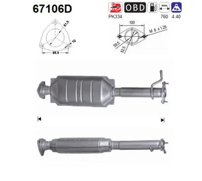 Catalytic Converter Lancia LYBRA · Lancia LYBRA SW