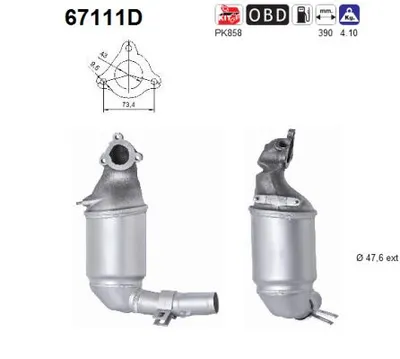 Catalytic Converter Fiat PUNTO EVO · Fiat DOBLO Box Body/MPV · Fiat DOBLO Platform/Chassis