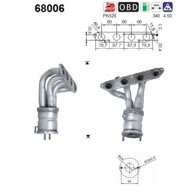 Catalytic Converter Land Rover FREELANDER I