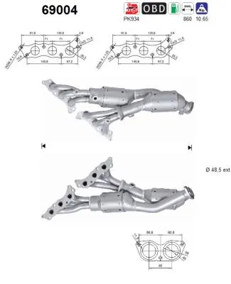 Catalytic Converter Lexus IS I · Lexus IS SportCross
