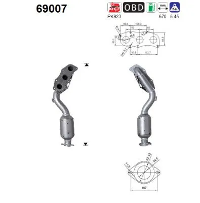 Catalytic Converter Lexus IS II