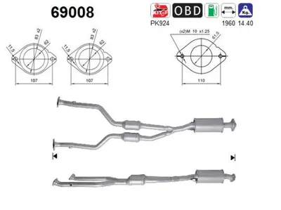 Catalytic Converter Lexus IS II · Lexus IS C