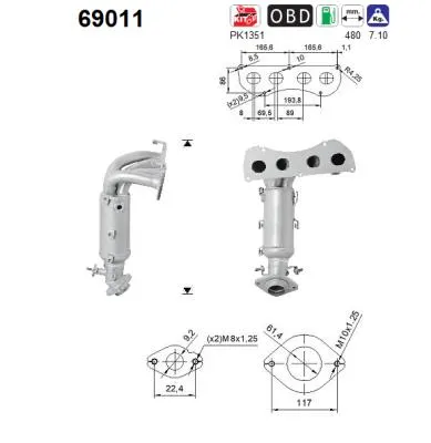Catalytic Converter Toyota RAV 4 IV · Lexus NX