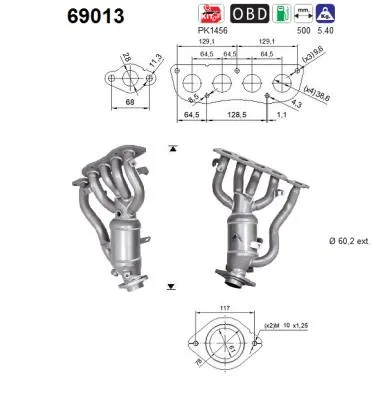 Catalytic Converter Lexus UX · Toyota COROLLA Hatchback · Toyota COROLLA Estate