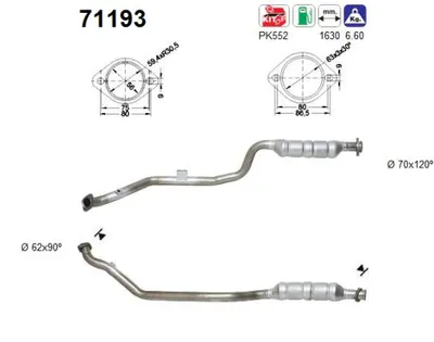 Catalytic Converter Mercedes-Benz E-CLASS · Mercedes-Benz E-CLASS T-Model