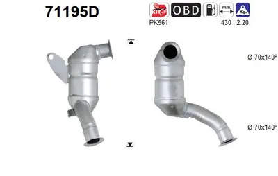 Catalytic Converter Mercedes-Benz A-CLASS · Mercedes-Benz VANEO