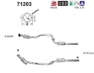 Catalytic Converter Mercedes-Benz E-CLASS T-Model · Mercedes-Benz E-CLASS