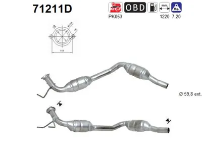 Catalytic Converter Mercedes-Benz V-CLASS · Mercedes-Benz VITO Bus · Mercedes-Benz VITO Van