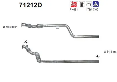 Catalytic Converter Mercedes-Benz E-CLASS · Mercedes-Benz E-CLASS T-Model