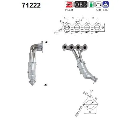 Catalytic Converter Mercedes-Benz CLK · Mercedes-Benz C-CLASS · Mercedes-Benz C-CLASS T-Model