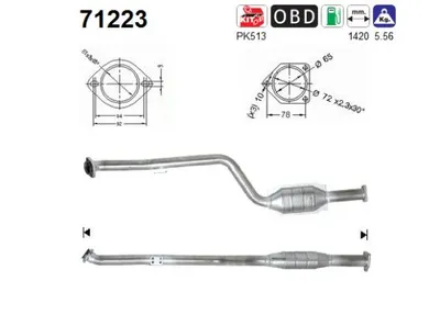 Catalytic Converter Mercedes-Benz CLK · Mercedes-Benz C-CLASS · Mercedes-Benz C-CLASS T-Model