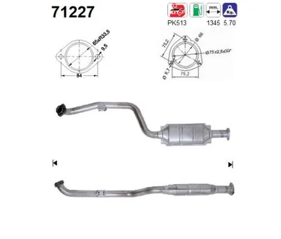 Catalytic Converter Mercedes-Benz SLK