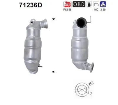 Catalytic Converter Smart FORFOUR