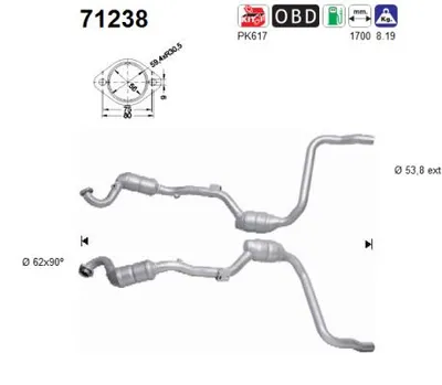Catalytic Converter Mercedes-Benz M-CLASS
