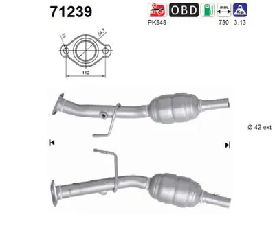 Catalytic Converter Mitsubishi COLT VI · Smart FORFOUR · Mitsubishi COLT CZC VI Convertible