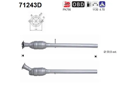 Catalytic Converter Mercedes-Benz VIANO · Mercedes-Benz VITO / MIXTO Van · Mercedes-Benz VITO Bus