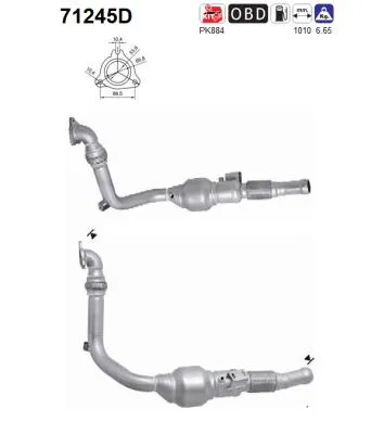 Catalytic Converter Mercedes-Benz VIANO · Mercedes-Benz VITO / MIXTO Van · Mercedes-Benz VITO Bus