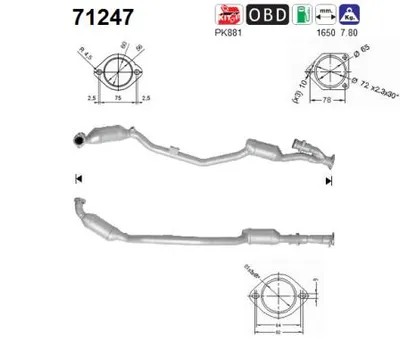 Catalytic Converter Mercedes-Benz C-CLASS · Mercedes-Benz C-CLASS T-Model · Mercedes-Benz CLK