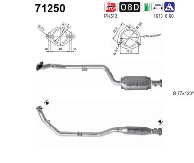 Catalytic Converter Mercedes-Benz SLK