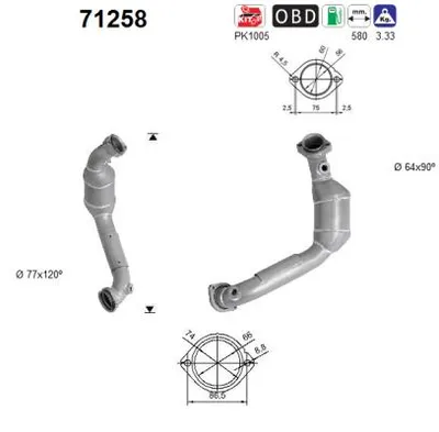 Catalytic Converter Mercedes-Benz CLK · Mercedes-Benz CLK Convertible