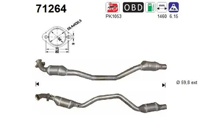 Catalytic Converter Mercedes-Benz SL