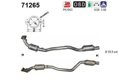 Catalytic Converter Mercedes-Benz SL