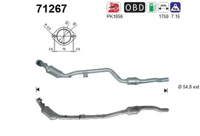 Catalytic Converter Mercedes-Benz E-CLASS · Mercedes-Benz E-CLASS T-Model
