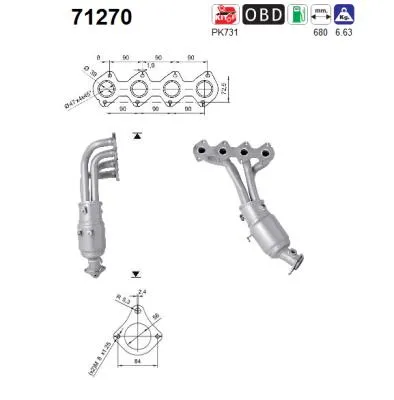 Catalytic Converter Mercedes-Benz C-CLASS T-Model · Mercedes-Benz C-CLASS Coupe · Mercedes-Benz CLK