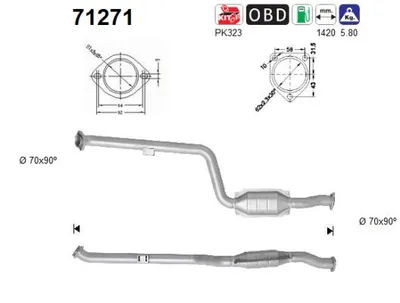 Catalytic Converter Mercedes-Benz E-CLASS