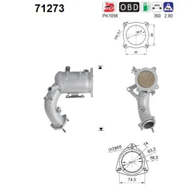 Catalytic Converter Mercedes-Benz B-CLASS Sports Tourer · Mercedes-Benz A-CLASS