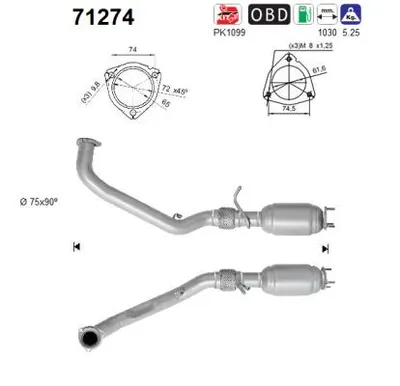Catalytic Converter Mercedes-Benz B-CLASS Sports Tourer · Mercedes-Benz A-CLASS