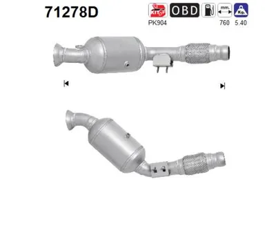 Catalytic Converter Mercedes-Benz SPRINTER 3-t Van · Mercedes-Benz SPRINTER 3-t Platform/Chassis · Mercedes-Benz SPRINTER 3-t Bus