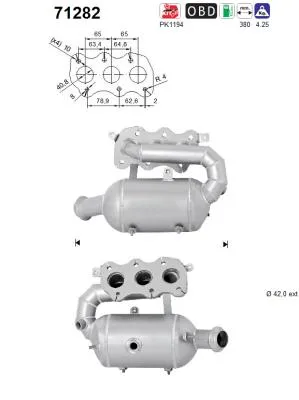Catalytic Converter Smart FORTWO Coupe · Smart FORFOUR Hatchback · Renault TWINGO III