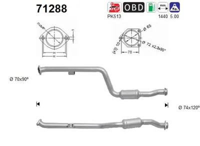 Catalytic Converter Mercedes-Benz C-CLASS Coupe · Mercedes-Benz CLC-CLASS