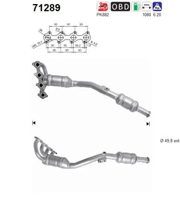 Catalytic Converter Mercedes-Benz A-CLASS · Mercedes-Benz B-CLASS Sports Tourer