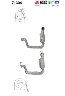 Catalytic Converter Mercedes-Benz A-CLASS · Mercedes-Benz A-CLASS Saloon · Mercedes-Benz B-CLASS Sports Tourer