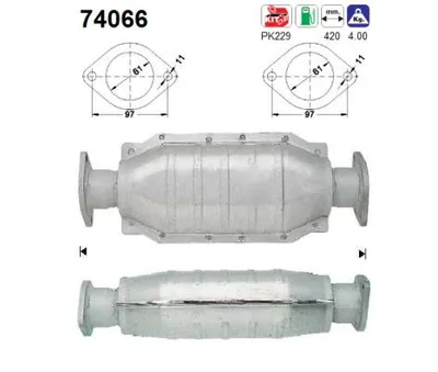 Catalytic Converter Nissan SUNNY III Hatchback
