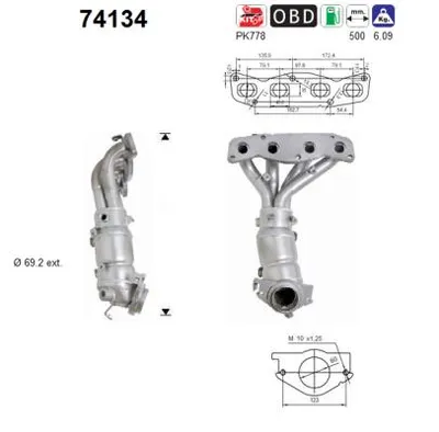 Catalytic Converter Nissan X-TRAIL I · Nissan PRIMERA · Nissan PRIMERA Estate