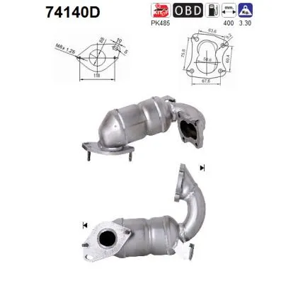 Catalytic Converter Nissan MICRA III · Nissan KUBISTAR Van