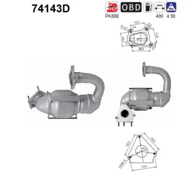 Catalytic Converter Renault TRAFIC II Bus · Renault TRAFIC II Van · Renault TRAFIC II Platform/Chassis